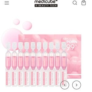 Medicube Salmon PDRN 99% Pink Hydrating Primer Ampoules
